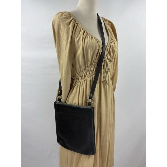 Vintage Coach 9457 Chelsea Slim Crossbody Legacy Bag Dark Grey Leather Purse - Picture 2 of 10